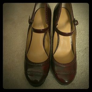 Nine West leather high heels